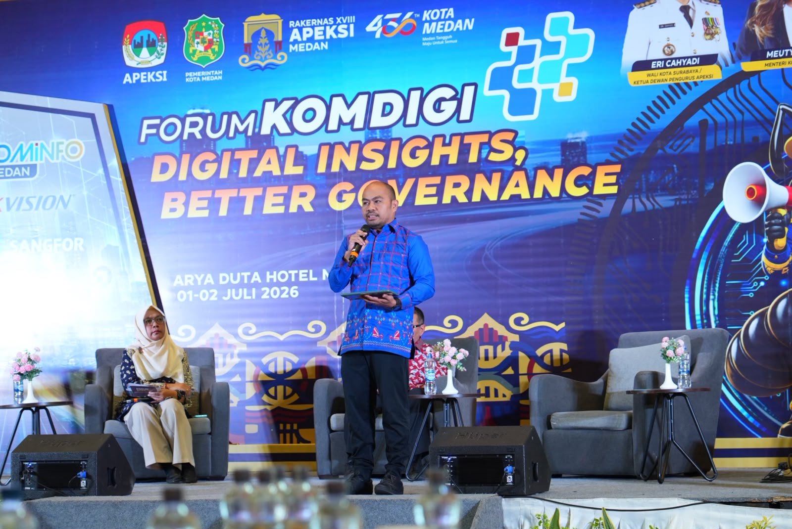 Kadis Kominfo Makassar Paparkan Keunggulan LONTARA+ di Forum Komdigi, Rakernas APEKSI 2026
