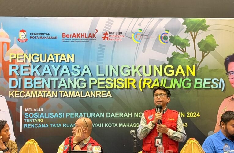 Distaru Makassar Luncurkan Inovasi Railing Besi, Awasi Pelanggaran Tata Ruang Berbasis Digital
